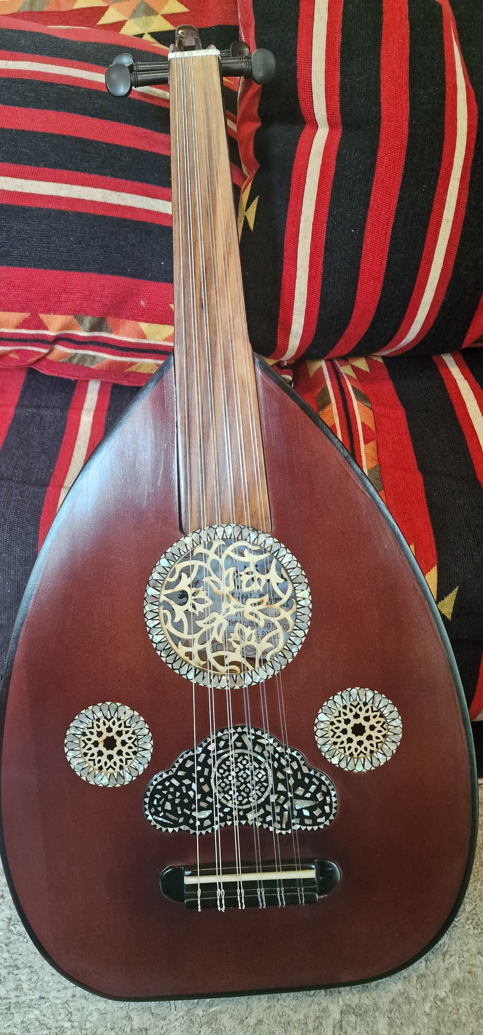 Egipski Oud Akustyczny - Dark Mahogany